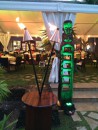 Hôtel Four Seasons de Bora Bora - Flambeaux gaz avec caisson en bois